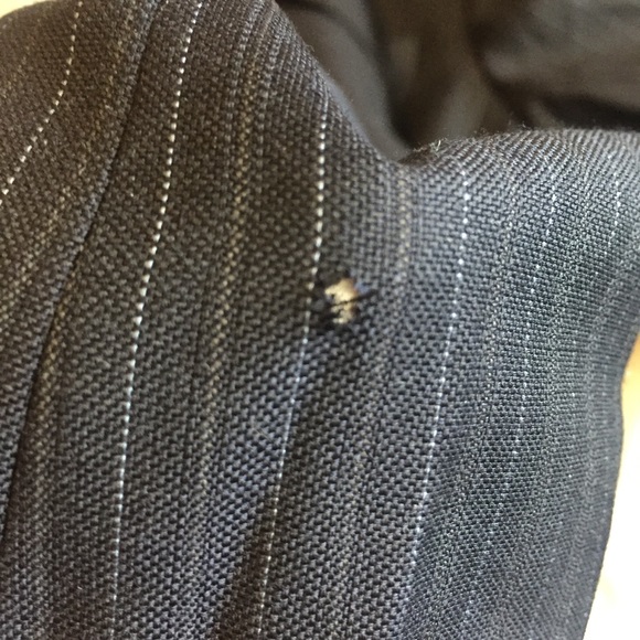 J. Crew Navy Pinstripe Blazer Size 2 - Picture 8 of 8